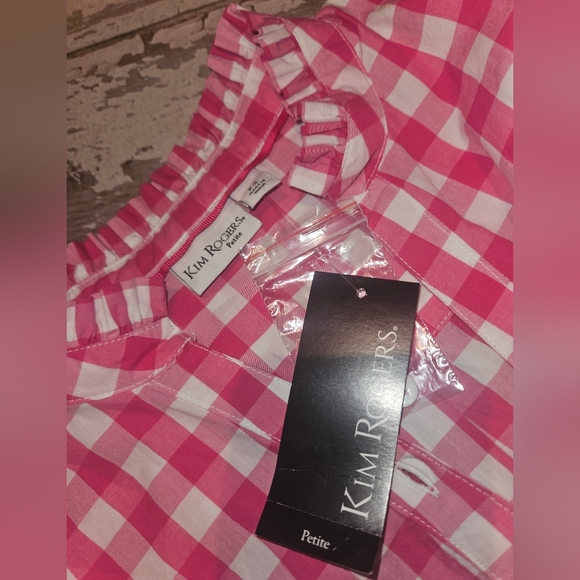 Kim Rogers Bandana Buffalo print Top PS Small nwt - Picture 2 of 11